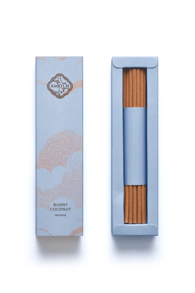 amoln-burnt-coconut-incense-rauchig-cremig-kokos image 1